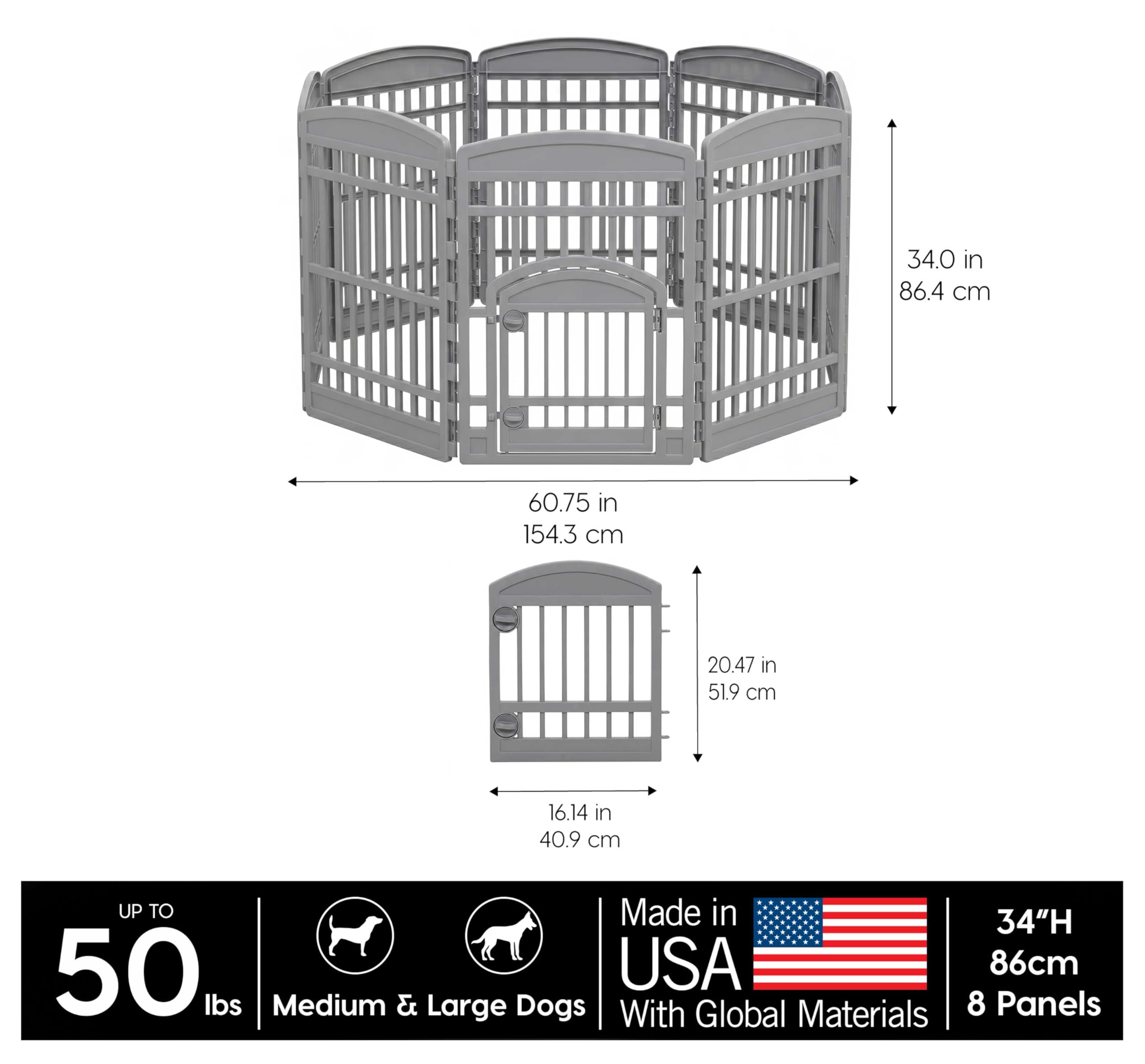Dog Playpen with Door