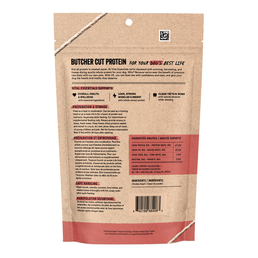 Freeze Dried Raw Chicken & Duck Hearts / Chicken Necks