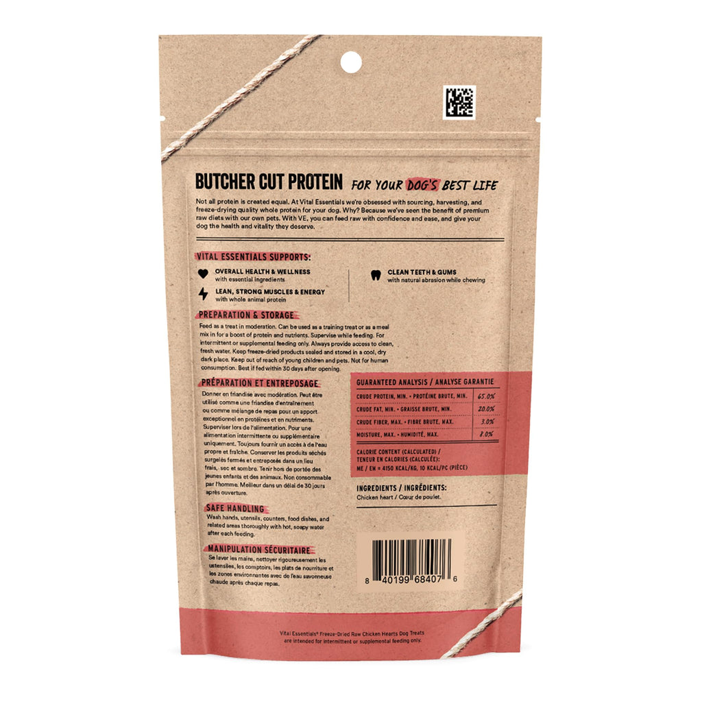 Freeze Dried Raw Chicken & Duck Hearts / Chicken Necks